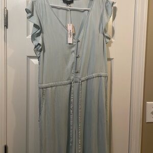 Sanctuary Blue Flutter Sleeve Jumpsuit